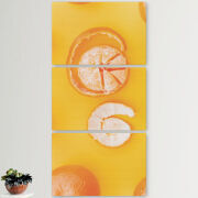 Модульные картины горизонтальные  60 на 40 3шт Yellow Mandarins