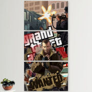 Модульные картины горизонтальные  60 на 40 3шт GTA 4