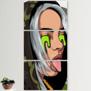 Модульные картины горизонтальные  60 на 40 3шт Billie