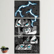 Модульные картины горизонтальные  60 на 40 3шт Eren Yeager Transformation