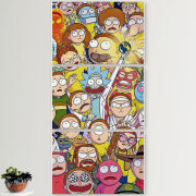 Модульные картины горизонтальные  60 на 40 3шт Rick and Morty