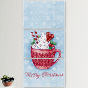 Модульные картины горизонтальные  60 на 40 3шт Spicy Christmas Cocoa