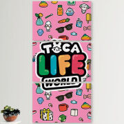 Модульные картины горизонтальные  60 на 40 3шт Toca Boca Life World