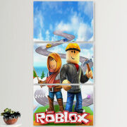 Модульные картины горизонтальные  60 на 40 3шт Roblox Білдерман
