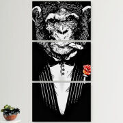Модульные картины горизонтальные  60 на 40 3шт Monkey Don