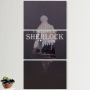 Модульные картины горизонтальные  60 на 40 3шт Sherlock