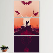 Модульные картины горизонтальные  60 на 40 3шт 