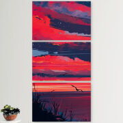 Модульные картины горизонтальные  60 на 40 3шт Heaven a