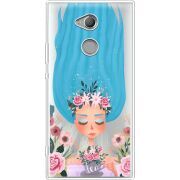 Прозрачный чехол Uprint Sony Xperia XA2 Ultra H4213 Blue Hair