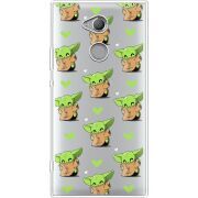 Прозрачный чехол Uprint Sony Xperia XA2 Ultra H4213 Pattern Baby Yoda