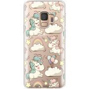 Прозрачный чехол Uprint Samsung G960 Galaxy S9 Unicorns