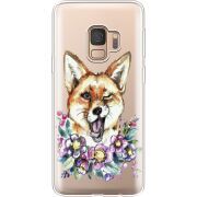 Прозрачный чехол Uprint Samsung G960 Galaxy S9 Winking Fox