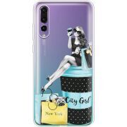 Прозрачный чехол Uprint Huawei P20 Pro City Girl