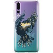 Прозрачный чехол Uprint Huawei P20 Pro Eagle