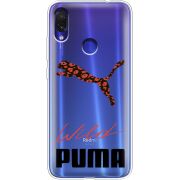 Прозрачный чехол Uprint Xiaomi Redmi Note 7 Wild Cat
