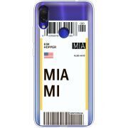 Прозрачный чехол Uprint Xiaomi Redmi Note 7 Ticket Miami