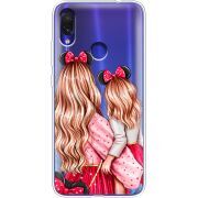 Прозрачный чехол Uprint Xiaomi Redmi Note 7 Mouse Girls